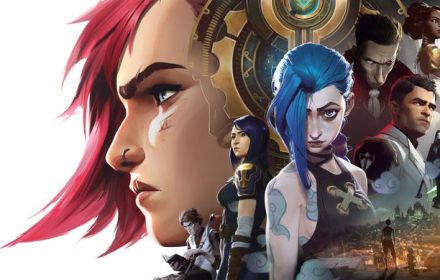 Een poster van Arcane: League of Legends.