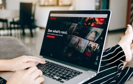 Netflix op laptopscherm