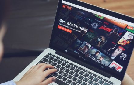 Netflix op laptopscherm