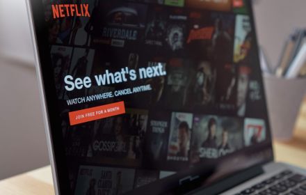 Netflix op laptopscherm