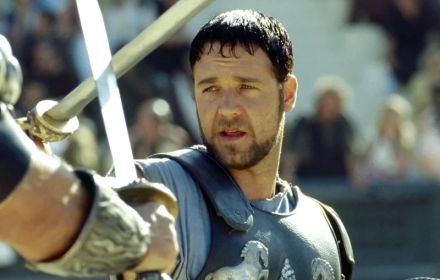 Russell Crowe als Maximus in Gladiator.