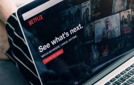 Netflix op laptopscherm