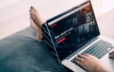 Netflix op laptopscherm