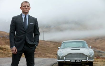 Een foto van Daniel Craig als James Bond.
