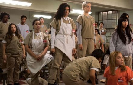 Een foto va de cast van Orange is the New Black