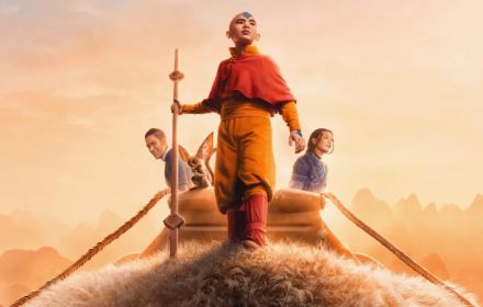 Een foto van Aang in de live-action Avatar-serie van Netflix
