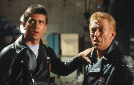 Een foto van Mel Gibson in Mad Max.
