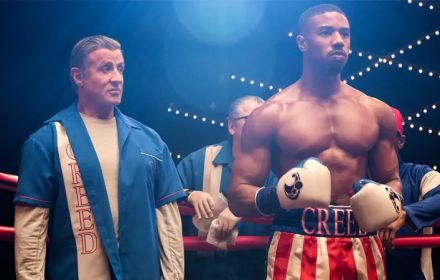 Sylvester Stallone en Michael B. Jordan in Creed