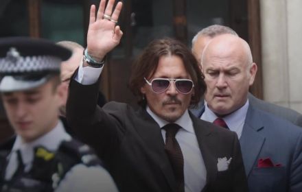 Johnny Depp in Londen