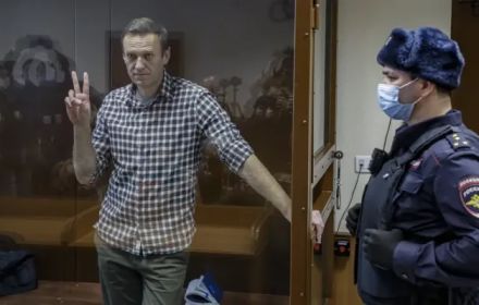 Aleksej Navalny in de rechtbank