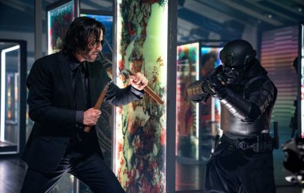 Een foto van Keanu Reeves in John WIck 4.
