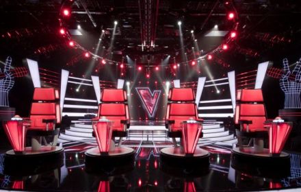 De set van The Voice of Holland.