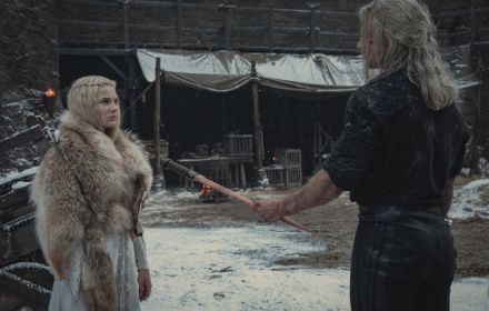 Geralt en Ciri in The Witcher.