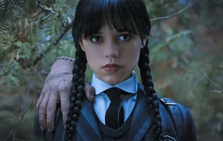 Jenna Ortega in Wednesday.
