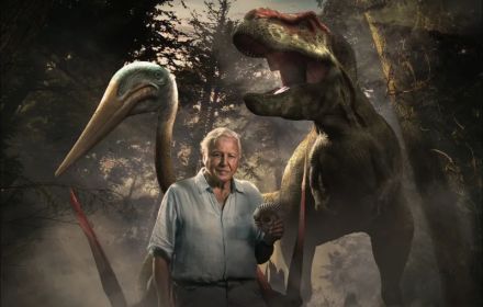 Een poster voor Prehistoric Planet.