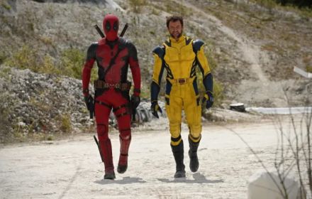 Ryan Reynolds en Hugh Jackman op de set van Deadpool 3