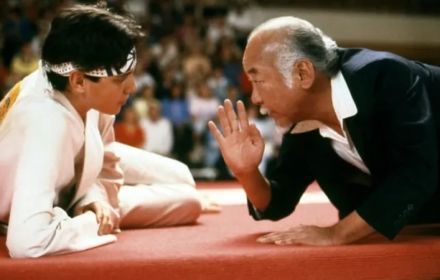 Een foto van Ralph Macchio in The Karate Kid