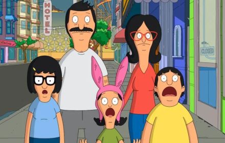 De familie Belcher in The Bob's Burgers Movie.
