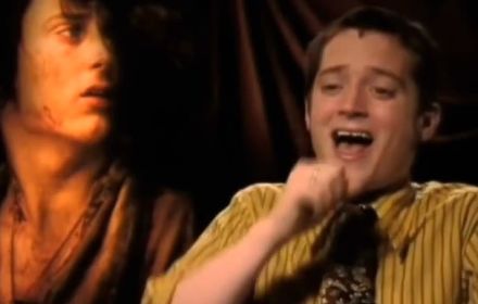 Elijah Wood tijdens het interview