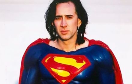 Een foto van Nicolas Cage als Superman