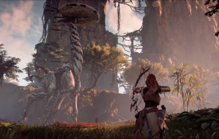 Een still uit de Horizon Zero Dawn-game
