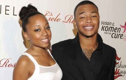 Gregory Tyree Boyce en vriendin op rode loper