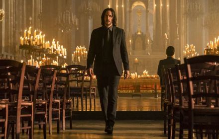 Een foto van Keanu Reeves als John Wick.