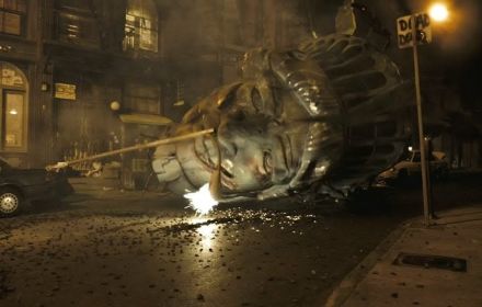 Een scene uit Cloverfield.