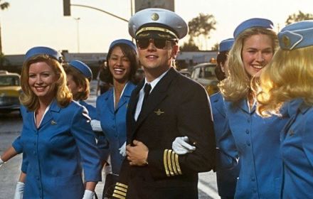 Leonardo DiCaprio in Catch Me If You Can.