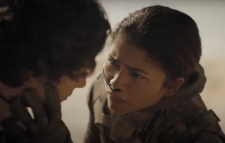 Een still uit de trailer voor Dune: Part Two.