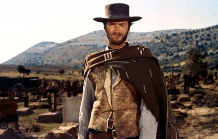 Een foto van Clint Eastwood in The Good, The Bad and the Ugly.