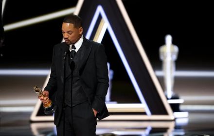 Will Smith bij de Oscars.