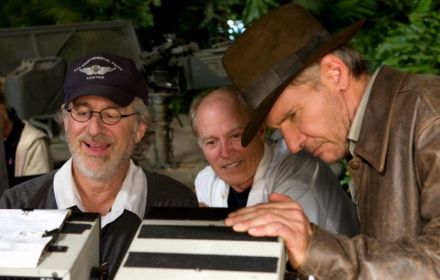 Steven Spielberg bij Indiana Jones