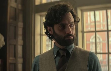 Een foto van Penn Badgley in YOU.