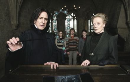 Een afbeelding van de cast in Harry Potter and the Half-Blood Prince